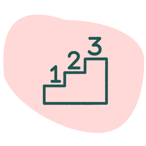 Steps or levels logo