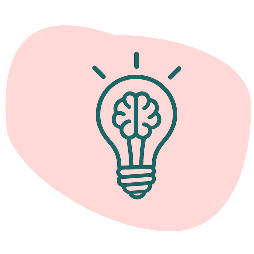 Speech bubble or idea lightbulb logo